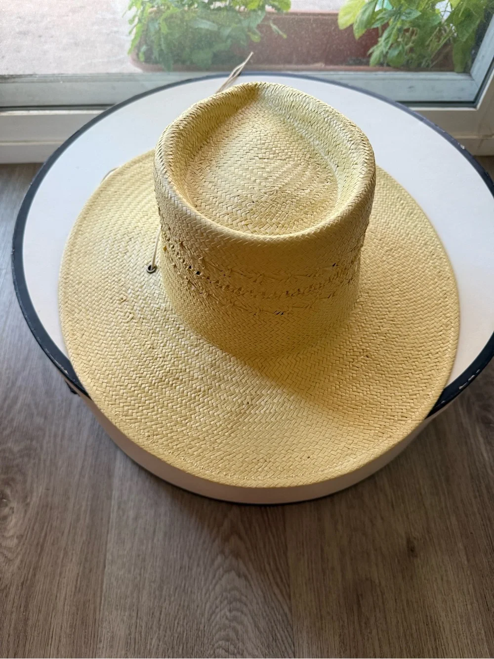 lack of color the baja sunlight paper straw western fedora summer sun hat small - Picture 4 of 7